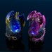 Dragon with Crystal and LED Light, 11cm, 2 assorted