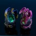 Dragon with Crystal and LED Light, 11cm, 2 assorted