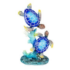 Coral and Turtles, blue, 18cm