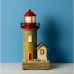 Lighthouse with LED Light, 21x10cm