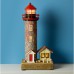 Lighthouse with LED Light, 27x12cm