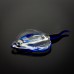 Miniature Glass Ray, blue/clear, 9cm