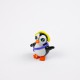 Miniature Glass Penguin with Yellow Ear Muffs, 4cm