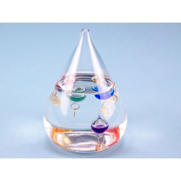 Tear Drop Galileo Thermometer, small, 11.5cm