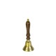 3" Aluminium Handbell, antique brass finish