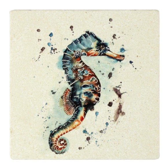 Meg Hawkins Seahorse Stone Coaster