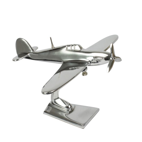 Aluminium Hawker Hurricane Sculpture, 25cm