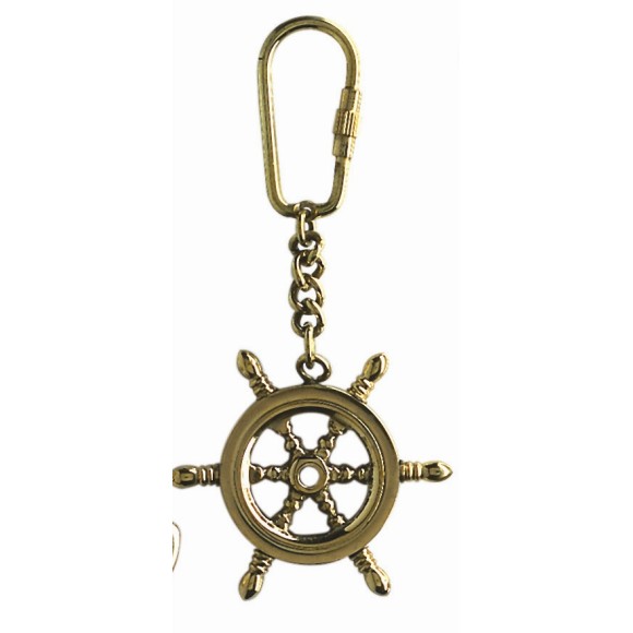 Ship's Wheel Keyring from Nauticalia - the marine traditionalists