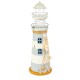 Metal Lighthouse, grey, 28cm