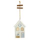 Beach Hut Hanger with Gull, 23cm