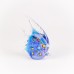 Glass Angel Fish, blue/multi, 12cm 