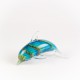 Glass Dolphin, blue/green, 14cm