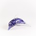 Glass Dolphin, dark blue, 14cm