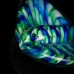 Glass Ray, blue/green swirls, 19cm