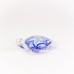 Glass Turtle, blue/clear, 11cm