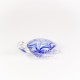 Glass Turtle, blue/clear, 11cm