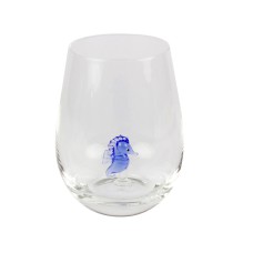 Tumbler with Miniature Glass Seahorse