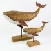 Rusty Whale on Stand, 38cm