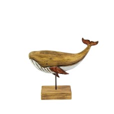 Rusty Whale on Stand, 20cm