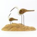 Two Waders on Plinth, 26cm 