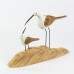 Two Waders on Plinth, 26cm 