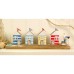 Four Beach Huts on Plinth, 34cm