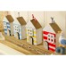 Four Beach Huts on Plinth, 34cm