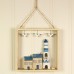 Framed Lighthouse and 2 Cottages, 18cm 