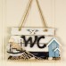 WC Hanging Sign, 18cm