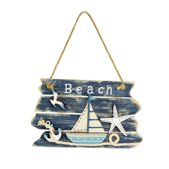 Beach Hanging Sign, 18cm