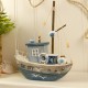 Wooden Fishing Boat, 18cm