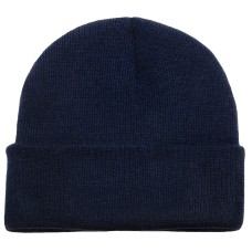 Plain Beanie Hat, navy