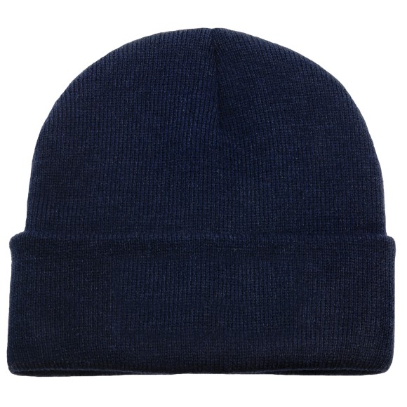 Plain Beanie Hat, navy