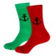 Port & Starboard Anchor Socks, red/green