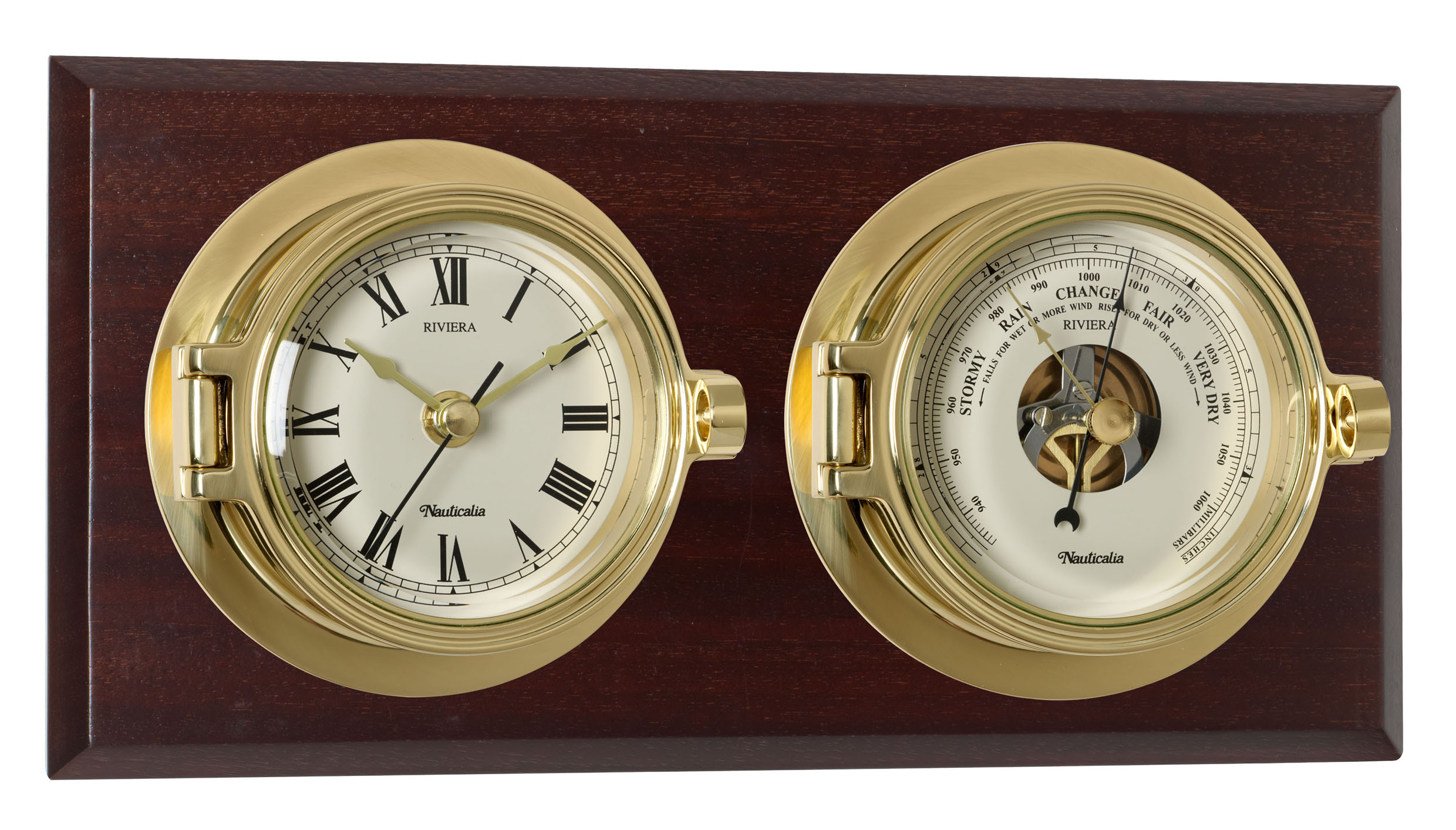 Mounted Riviera Clock And Barometer Set From Nauticalia The Marine